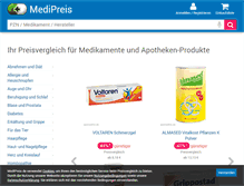 Tablet Screenshot of medipreis.de